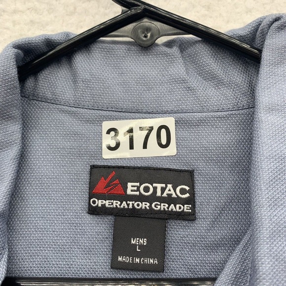 EOTAC Button Up Shirt Mens Large L Operator Grade Military PMC Light Blue - Picture 11 of 11